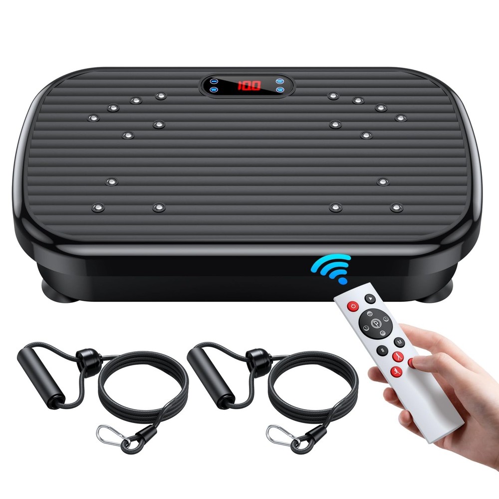 PUREROYI Vibration Plate Exercise Machine, for Large, Black