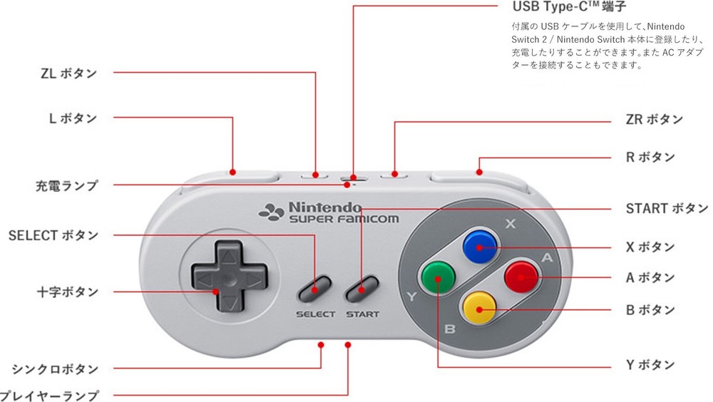 Nintendo SNES Controller for Switch 2 / Switch Exclusive Hardware Japan NEW