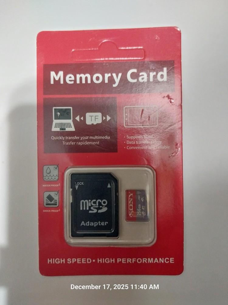 Sony Micro SD Card. 256GB