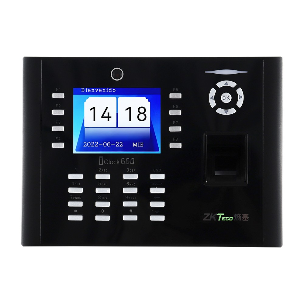 ZKteco iclock660 + ID Fingerprint Recognition Time Attendance & Access Control