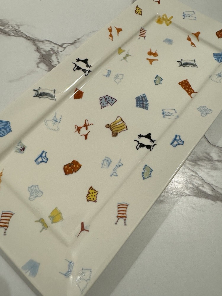 FISHES EDDY X CYNTHIA ROWLEY BATHING SUITS SUMMER RECTANGULAR PLATTER