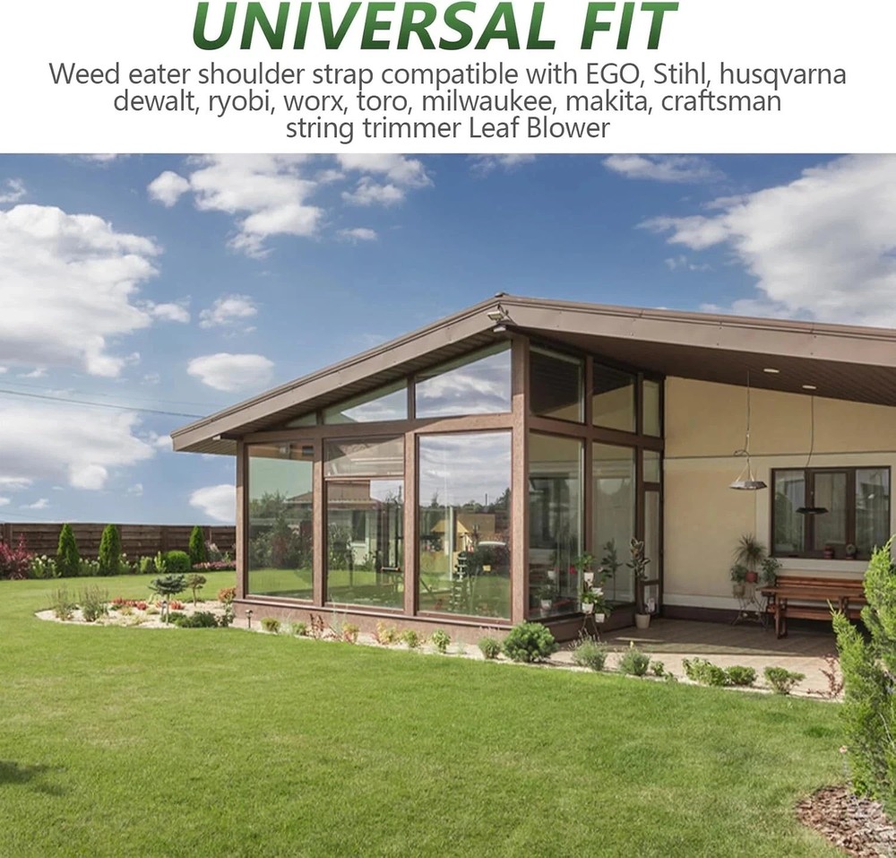 Weed Eater Shoulder Strap, String Trimmer Strap Compatible with EGO Stihl Ryobi