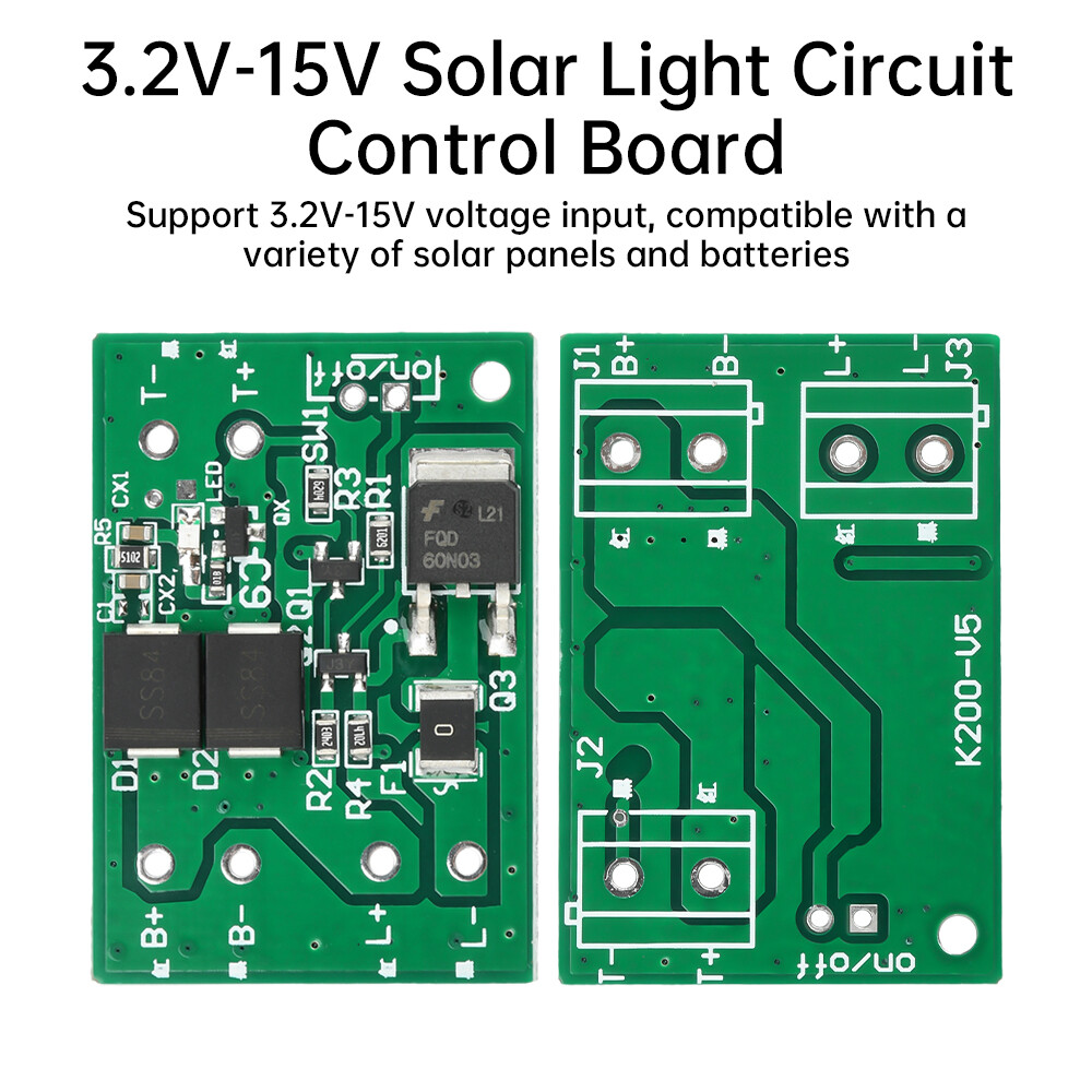 3.2V-15V Solar Light Circuit Control Board Solar Light Controller PCBA Board