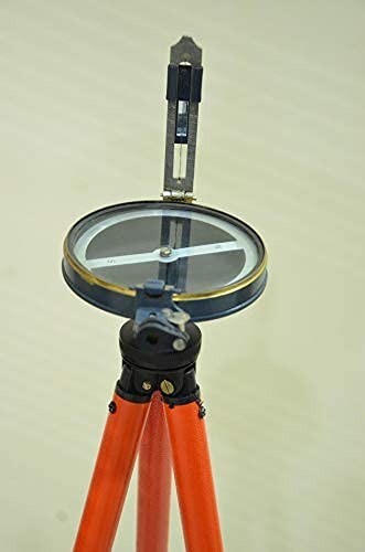 Indian Prismatic Compass For Basic Survey & Topography 4” w/Fold Tripo