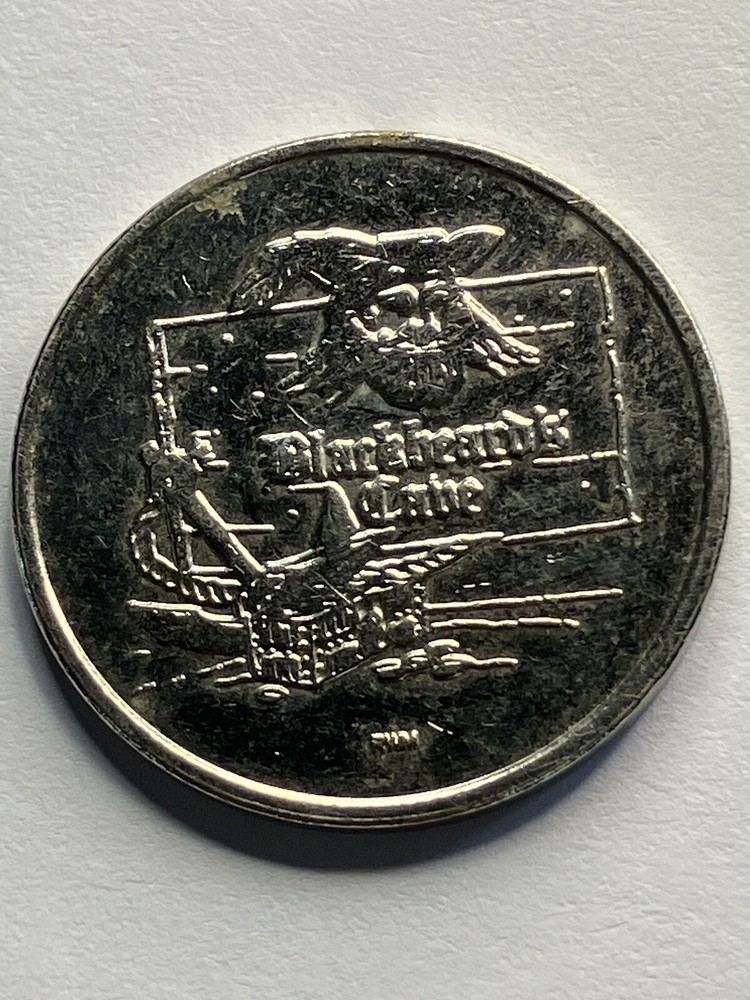 RARE Blackbeard’s Cabe Arcade Token Defunct #te1