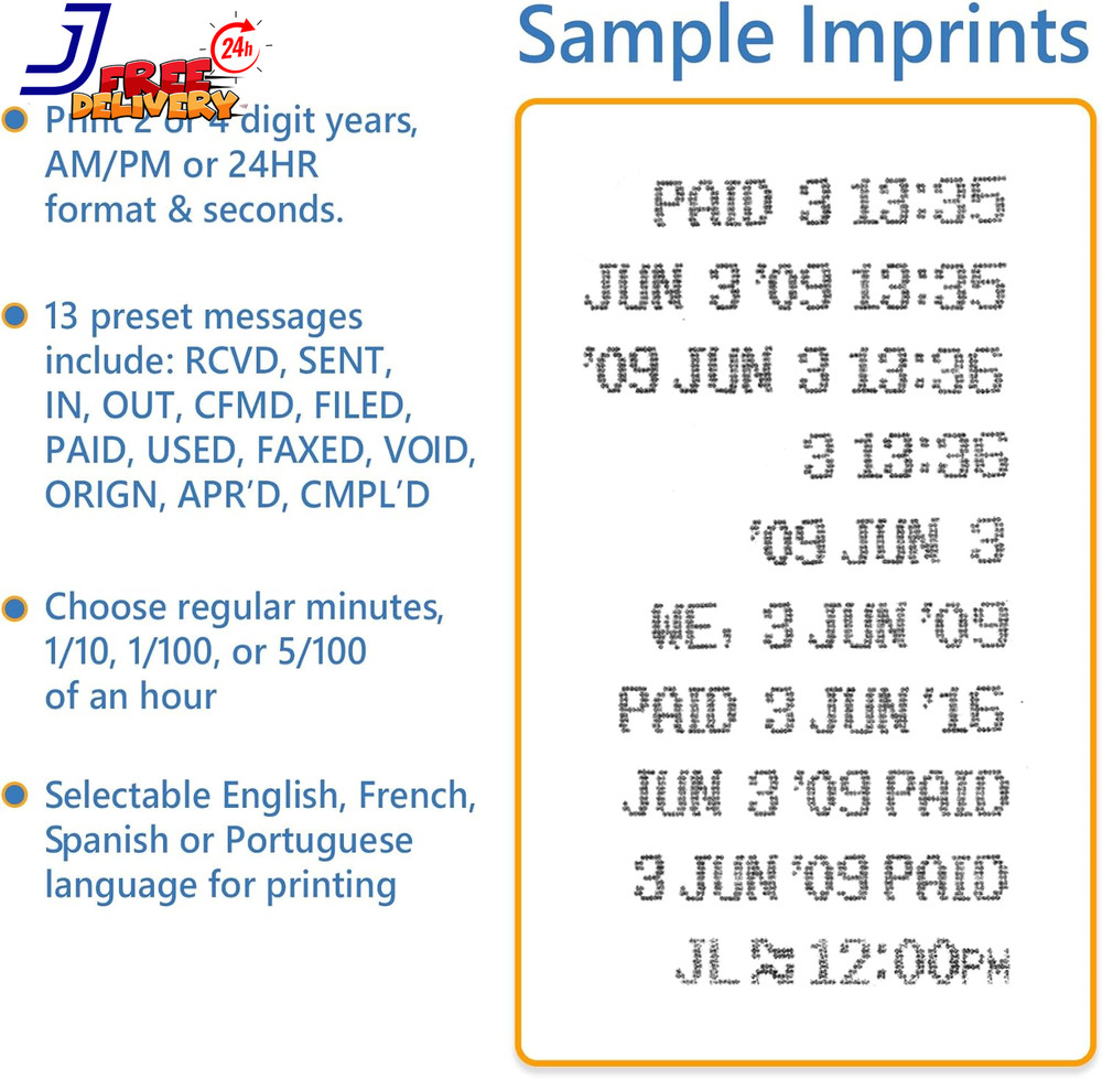 Lathem 1600e Time Clock Punch Machine & Document Stamp Time Keeping System with