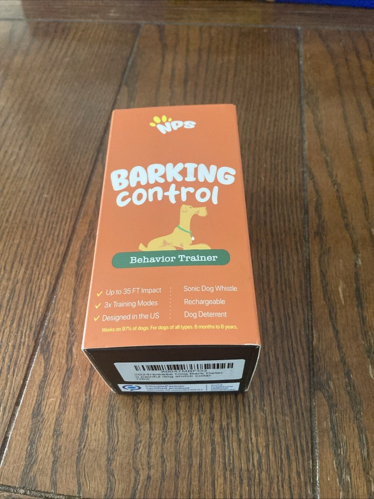 NPS Alpha Dog Behavior Trainer Barking Control Device USB Cordless-Open Box