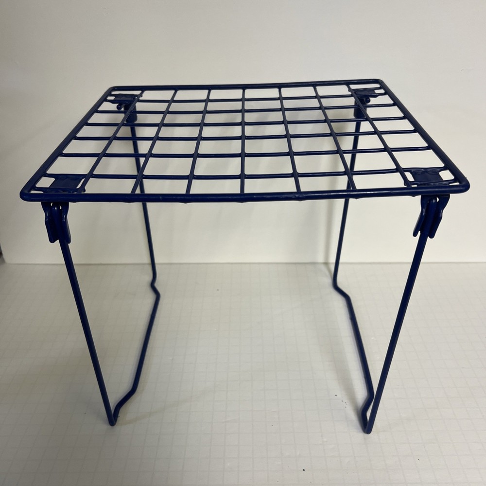 Stac-A-Shelf Locker Organizer, Stackable Tall Shelf for School Lockers Blue