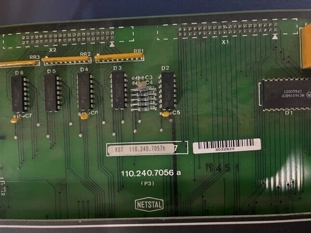 Netstal 110.240.7056a Operator Interface Board for Netstal Machine (#262)