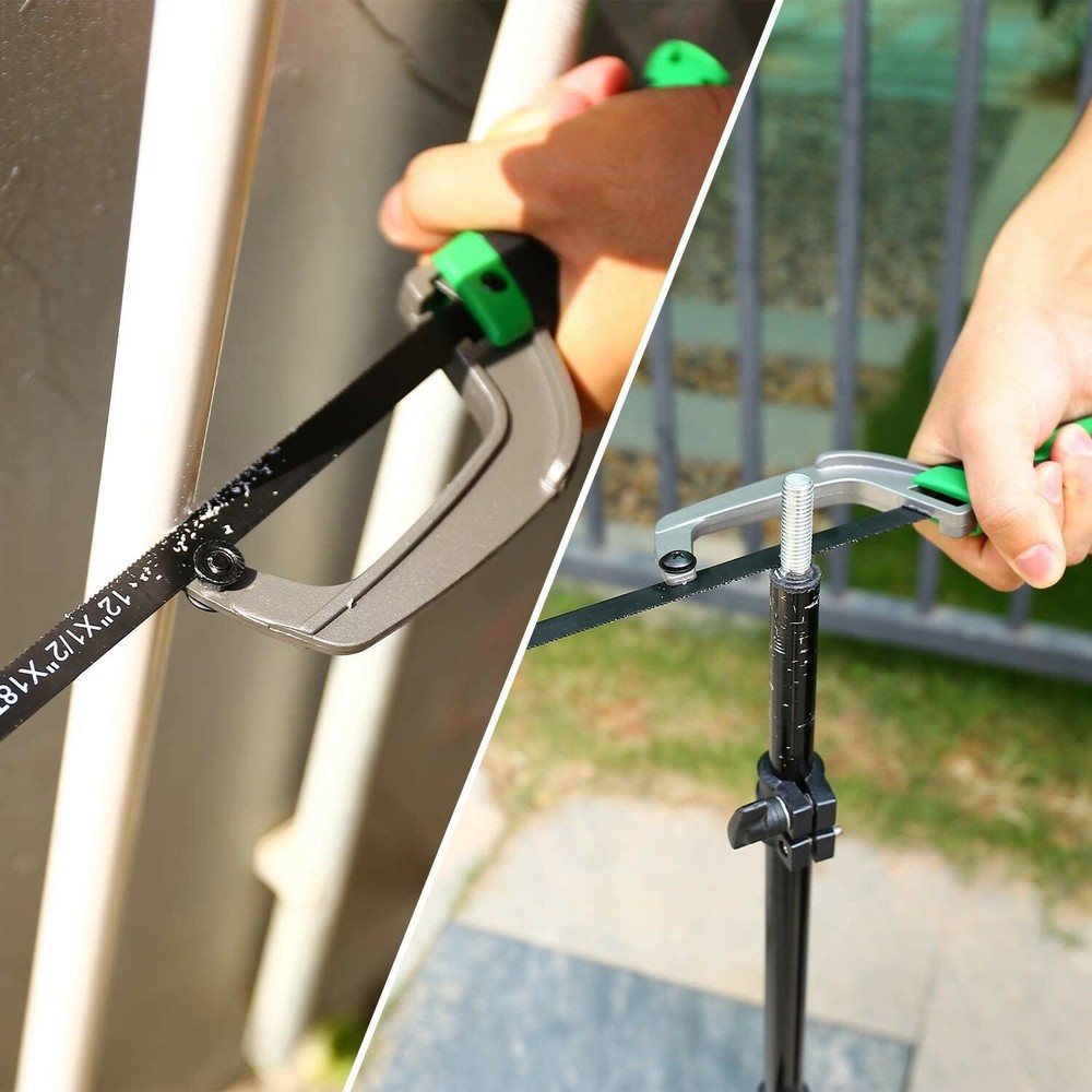 METAKOO Hacksaw Frame Set, Standard and Mini Hacksaw, 12" Replaceable Blade