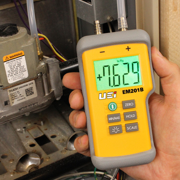UEi EM201B Dual Input Differential Digital Manometer
