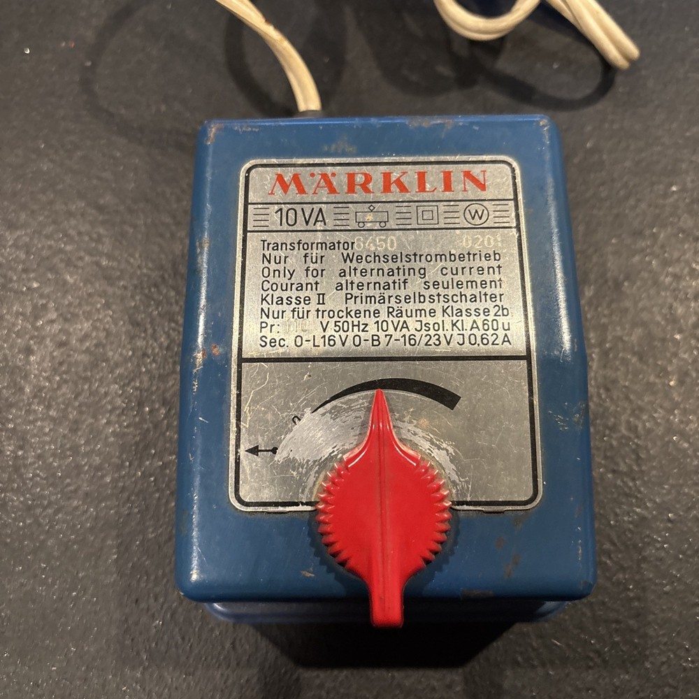 Marklin 6450 HO Scale 10VA Transformer Untested