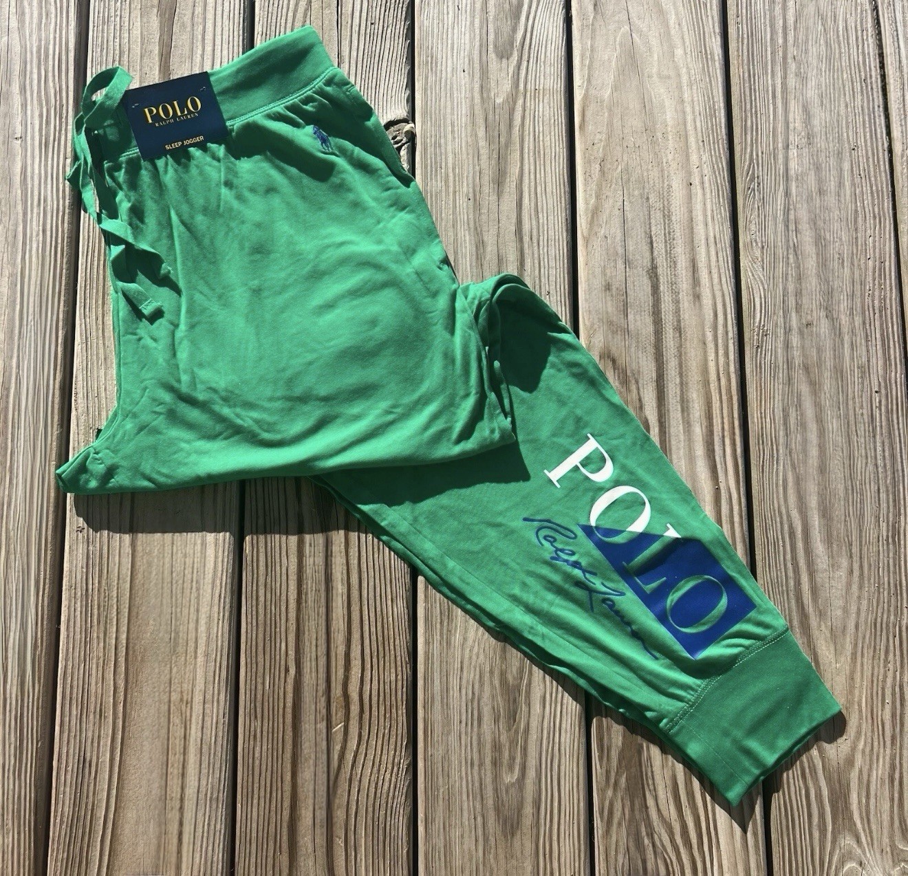 Men's Polo Ralph Lauren Lightweight Logo Sleep Jogger Pants Green