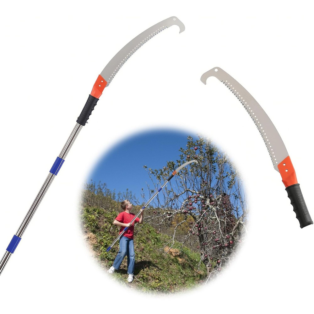 13FT Pole Saws for Tree Trimming with Sharp Pruning Blade | 13FT, Silver