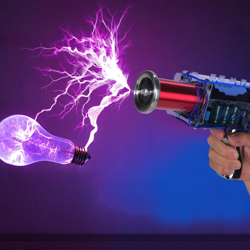 Portable Trigger Mode Tesla Coil Handheld Tesla Coil Artificial Lightning DIY US