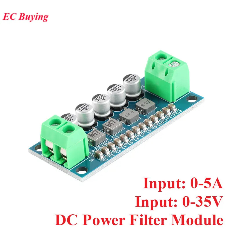 DC Power Filter Module 0-35V 0-5A Low-pass Voltage Stabilizing Regulator Module