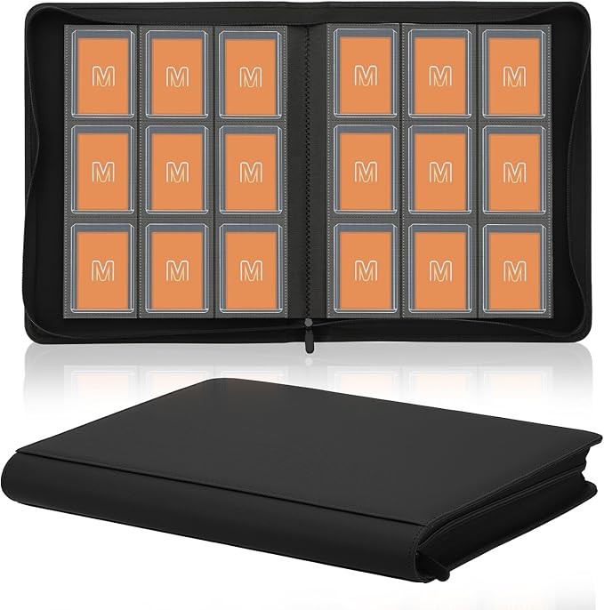 Toploader Binder Holds 288 Toploaders 9 Pocket Top Loader Binders for 3 x 4''