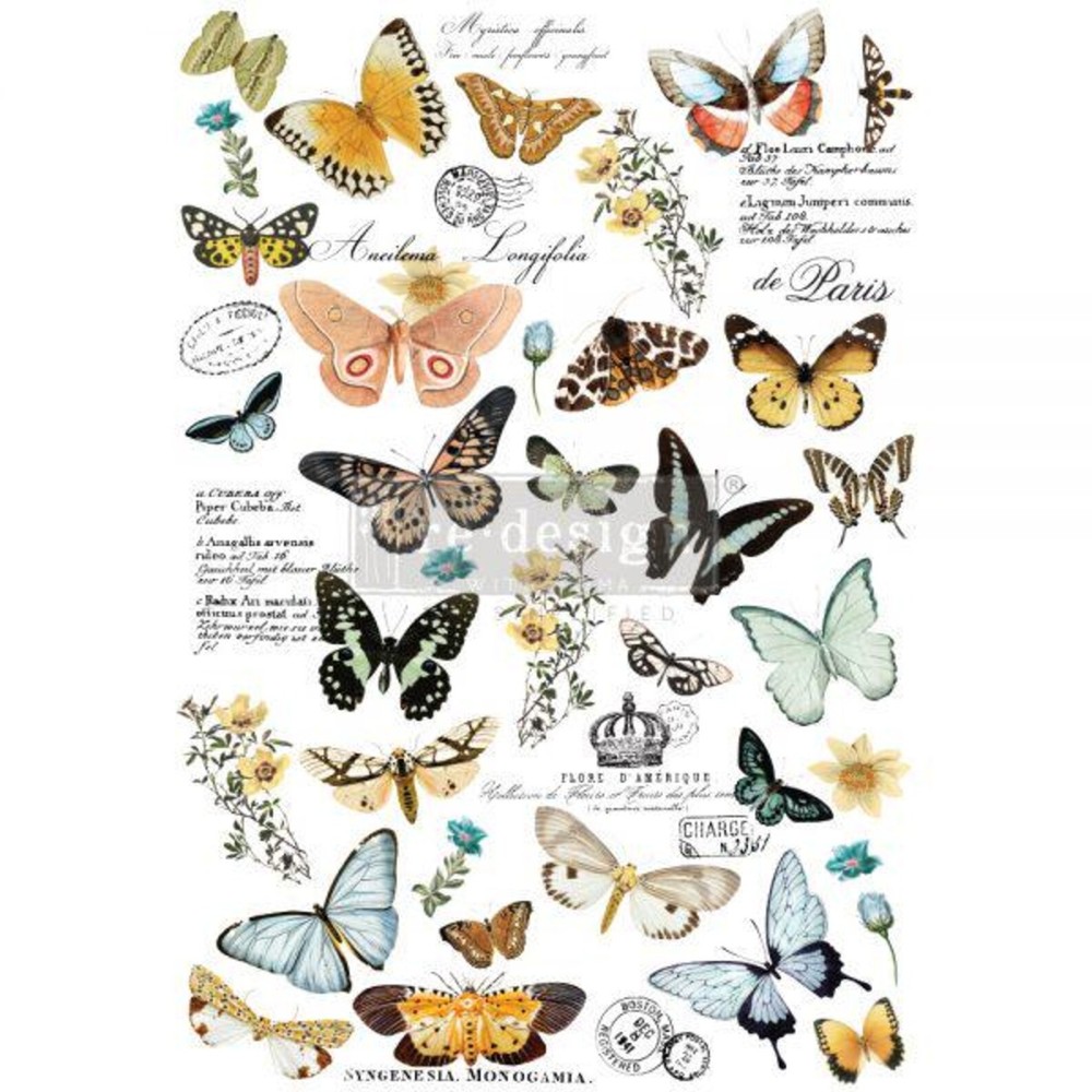 Re-Design with Prima Transfer - BUTTERFLY DANCE