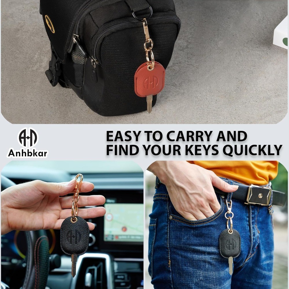 Leather Key Sleeve Cover Replacement for Broken Car Key Loop Protector Holder