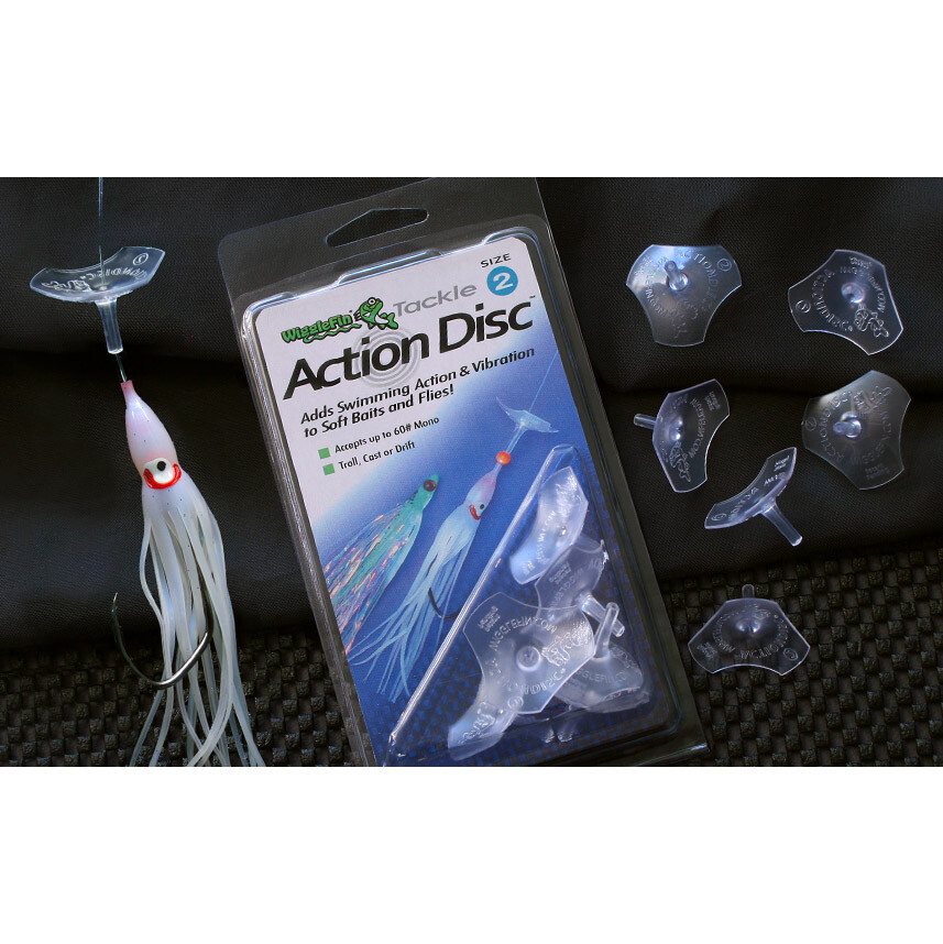 WIGGLEFIN ACTION DISCS / SLIDE LOCK STOPPER BEADS - Fly Tying Fishing Lures NEW!