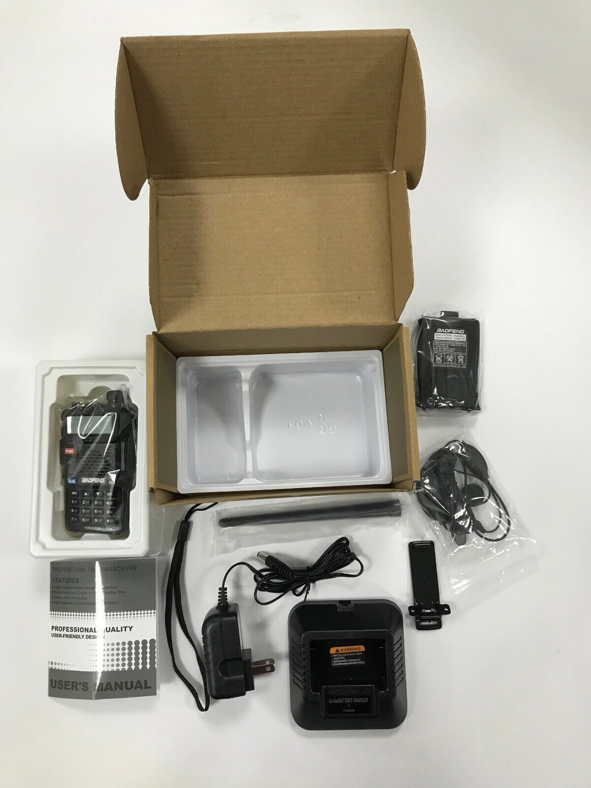 Baofeng UV-5R Upgraded Legal Version Dual Band Walkie Talkies Two Way Radio