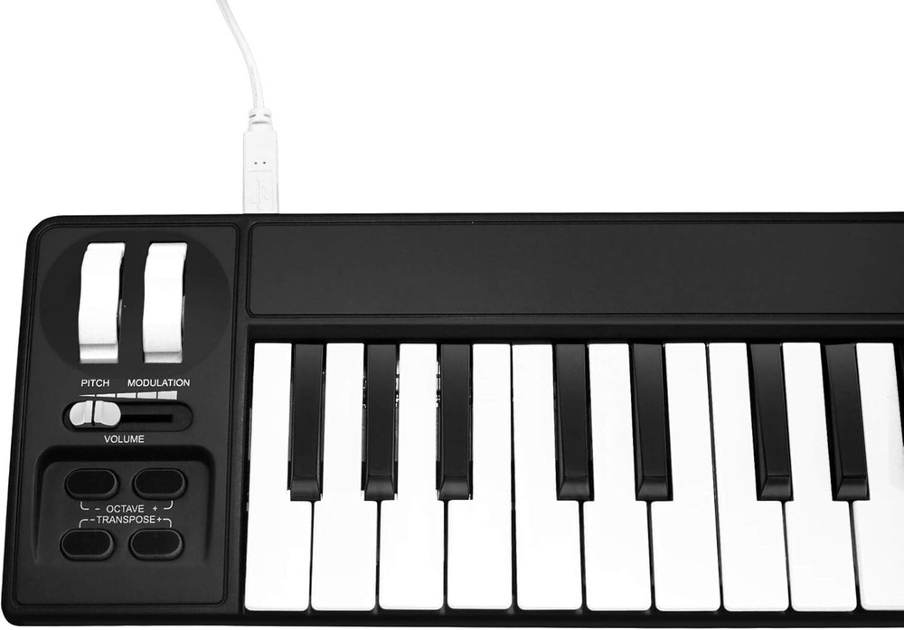 Akm320 32 Key Midi Controller Mini Keyboard Usb Pitch Modulation Windows Mac