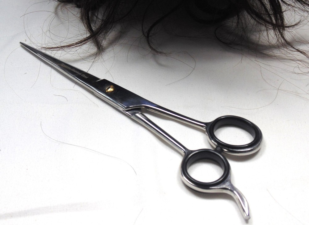Left handed barber scissors 7"