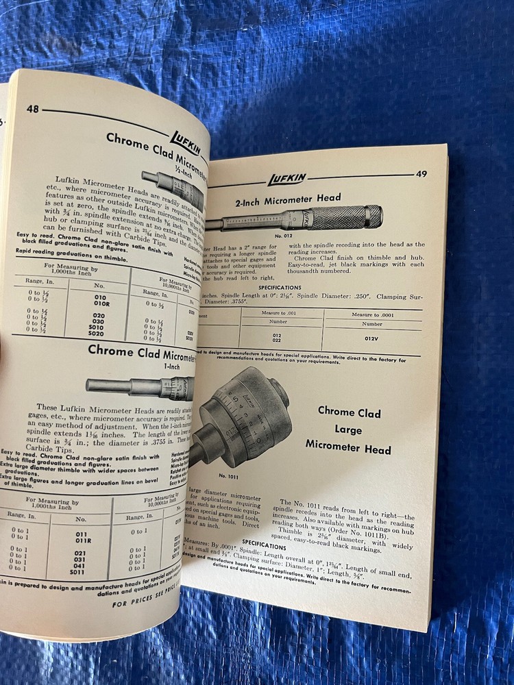 1960’s Lufkin Precision Tools Catalog No. 9