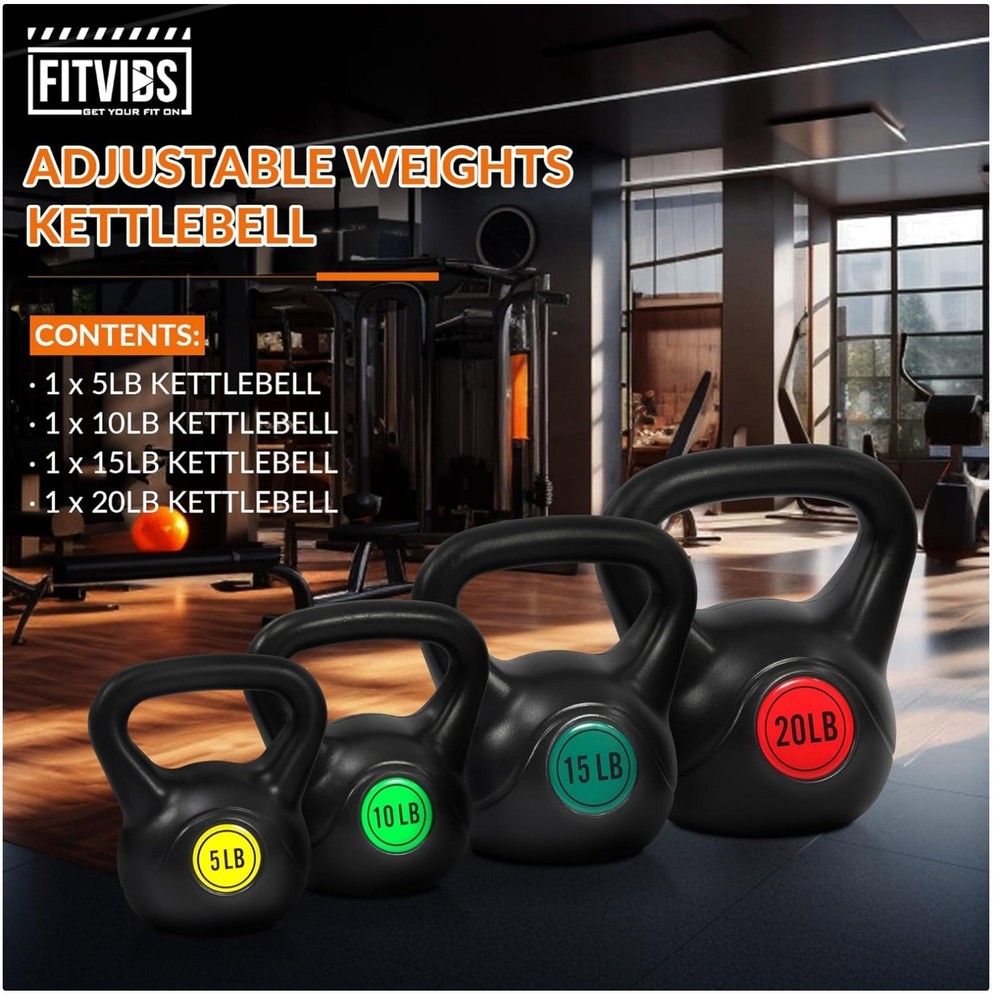 50lb Strength Training Kettlebell Pack