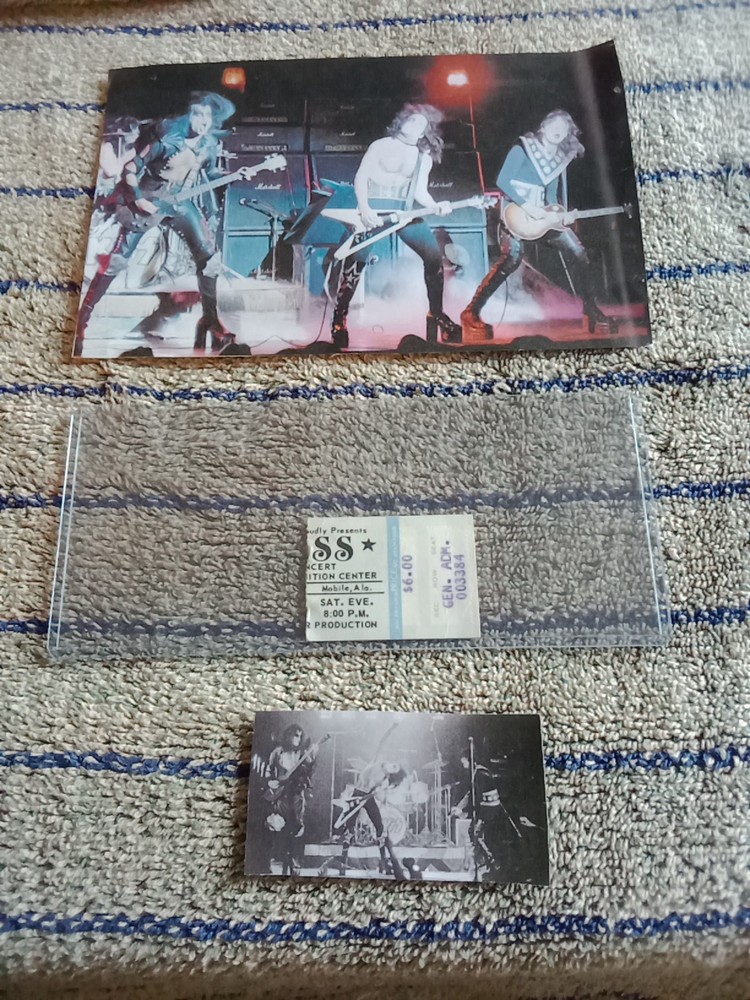 Kiss 💋 Kisstory Ticket Stub 🎸 Rock and Roll O Er Tour, 12-5-76,Movle Alabama
