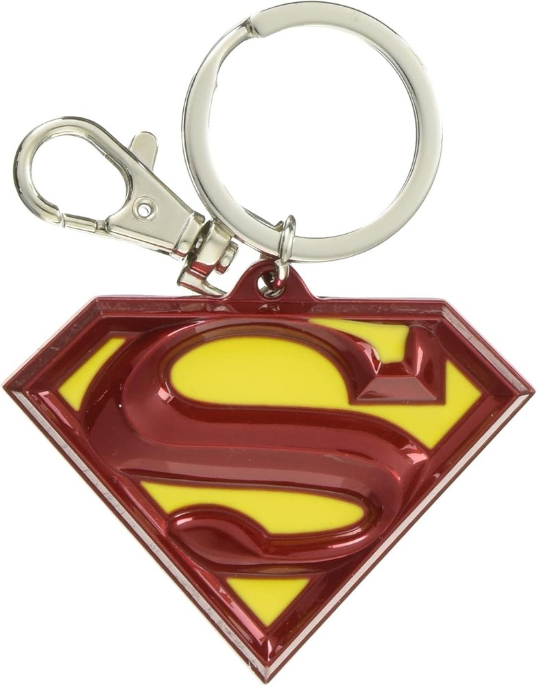 *NEW* DC Comics: Superman Logo Pewter Colored Key Ring by Monogram