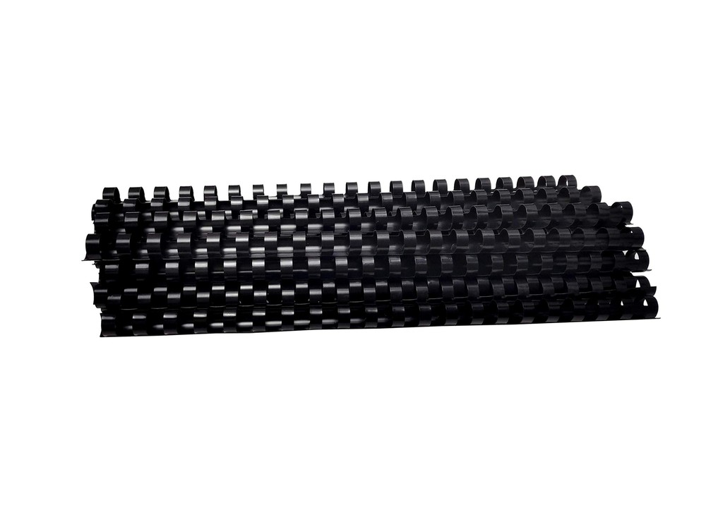 Rayson CR12BK-10305641 Plastic Binding Combs 90-Sheets Capacity, 1/2" Black C...