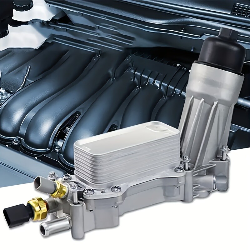 Aluminum Engine Oil Cooler Filter Housing Fits 11-16 Dodge Jeep Chrysler Ram3.6L