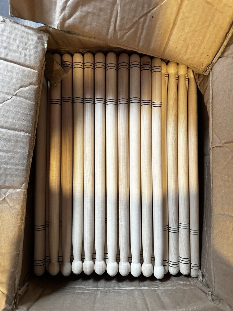 6 Pares De Baquetas Temo - Algodoncillo Cola De Avispa Banda/Tamborazo