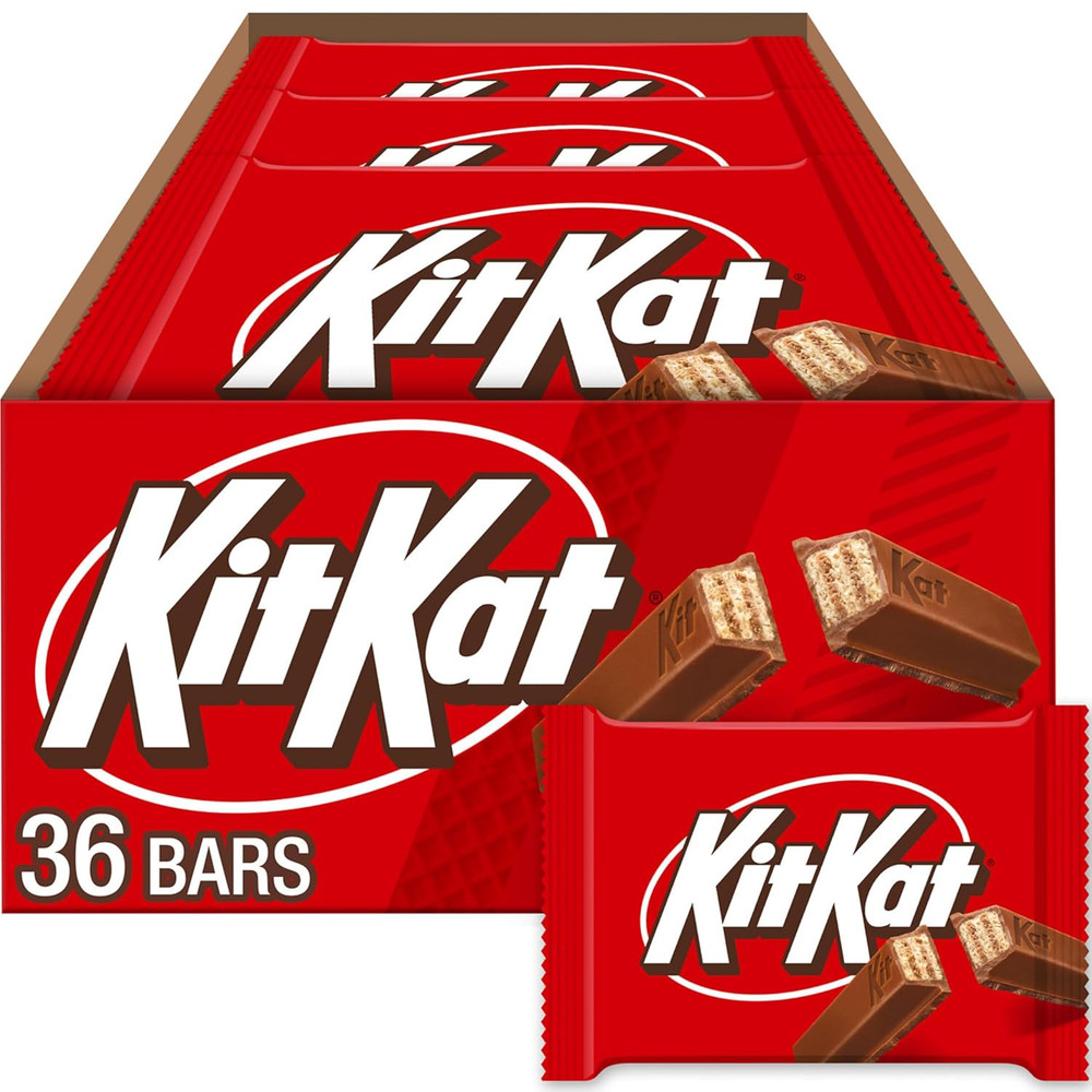 Milk Chocolate Wafer Candy Bars, 1.5 Oz (36 Count)