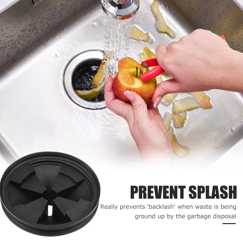 Garbage Disposal Splash Guards, 3 3/8 EPDM Rubber Drain Insert for InSinkErator