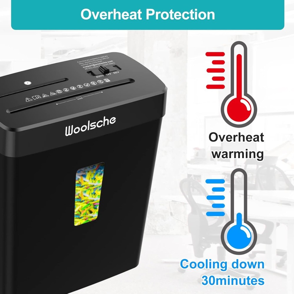 Certified 10-Sheet Automatic Shredder - Jam Proof, P-4 Security Level