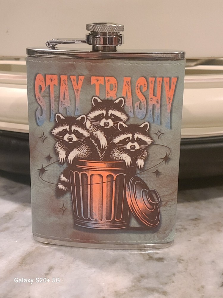 Drink Drank Drunk 8 oz flask custom made NEW