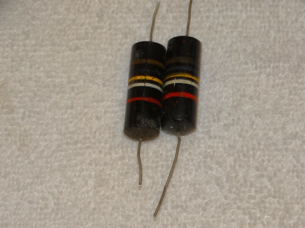 2 - Sprague Bumble Bee Capacitor Pulls .1 200v 10%+/- *Vintage* #1