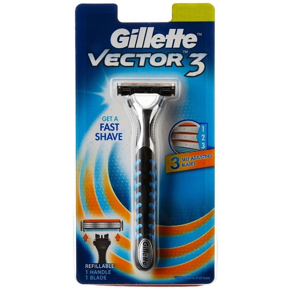 Gillette Vector-3 Razor Handle for Sensor Sensor Excel Cartridge