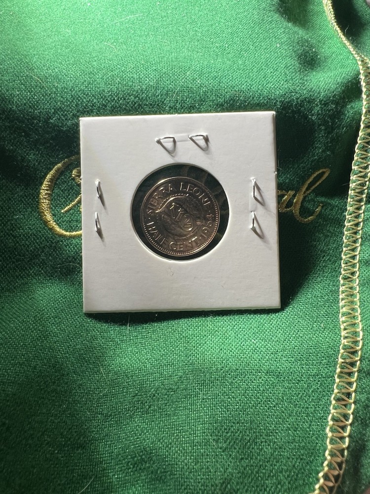 🧭 🇸🇱 SIERRA LEONE Half Cent, 1964. 718