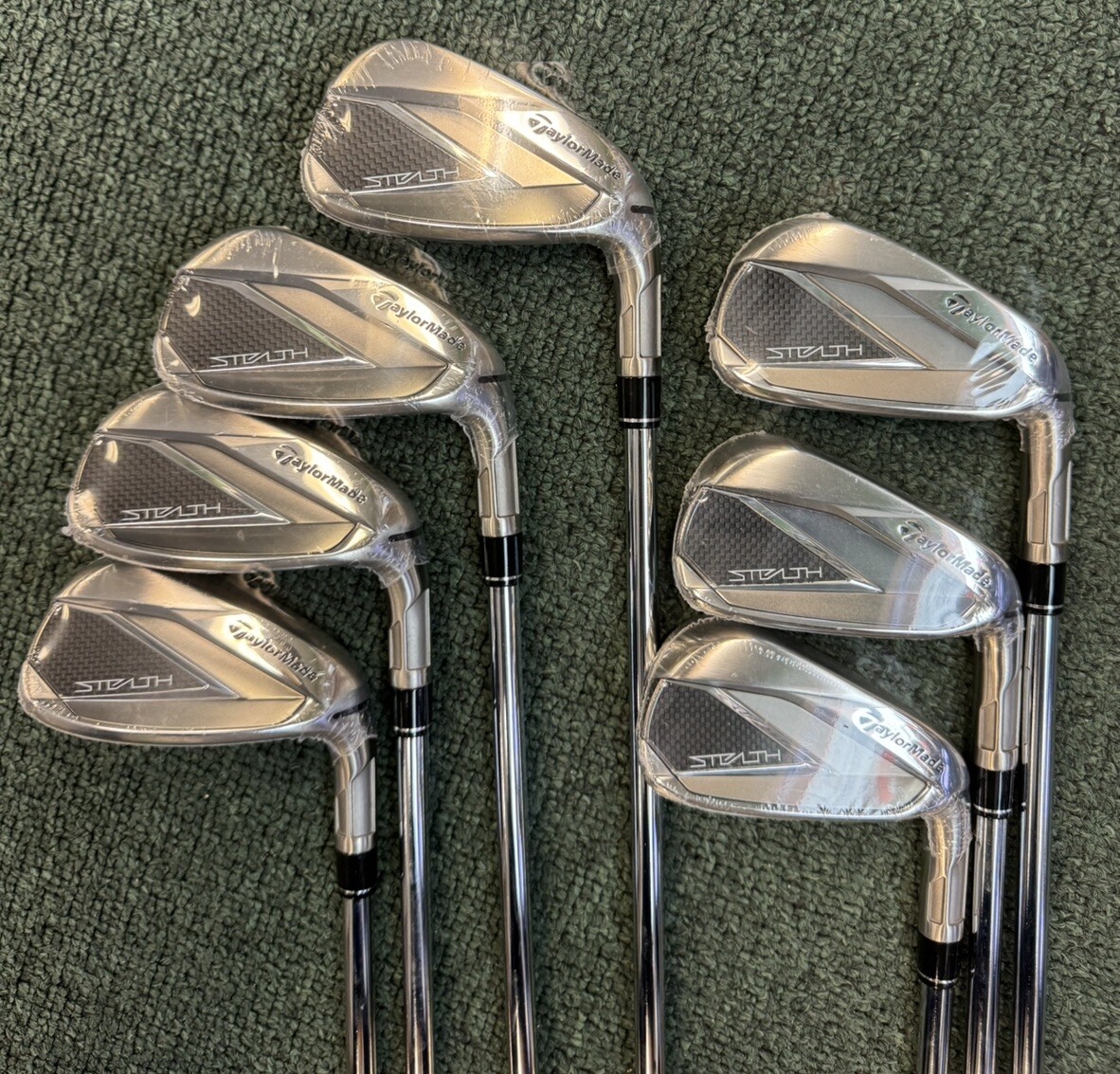 TAYLORMADE STEALTH IRONS 7 PC SET #5-PW,AW KBS MAX MT 85 STL Stiff Flex