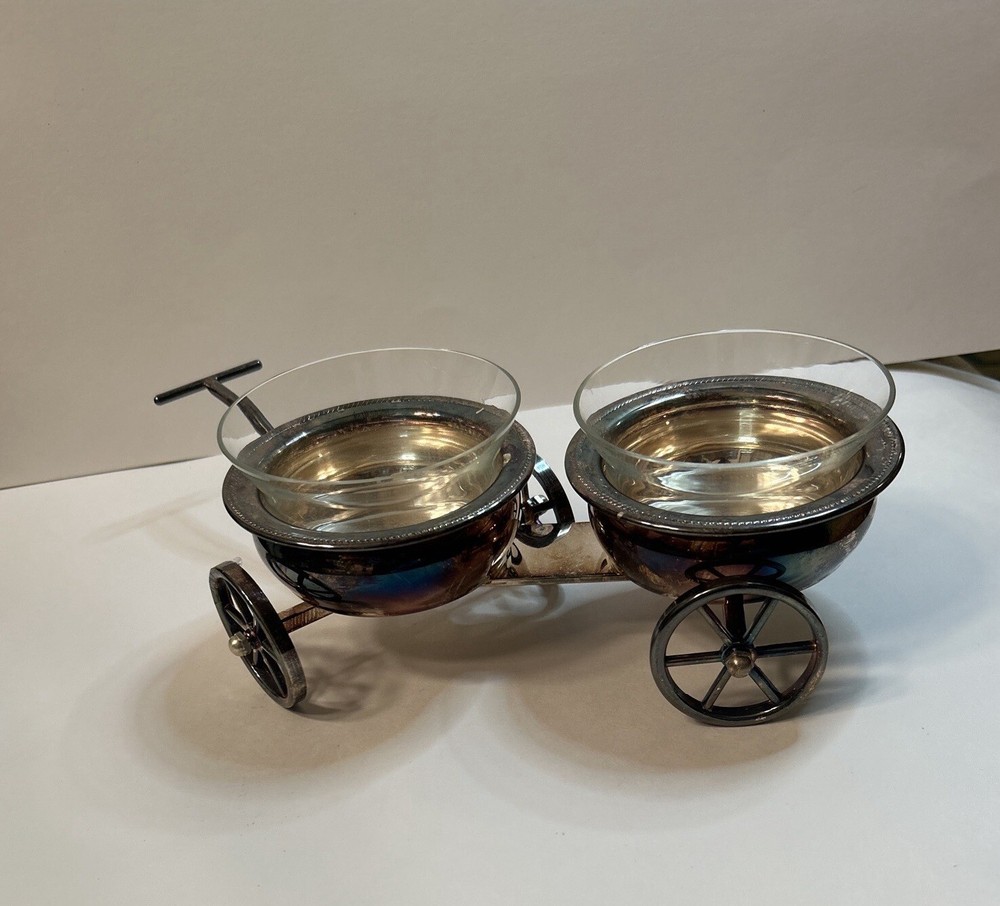 F.B. Rogers Silver Co. Wheeled Condiment Cart