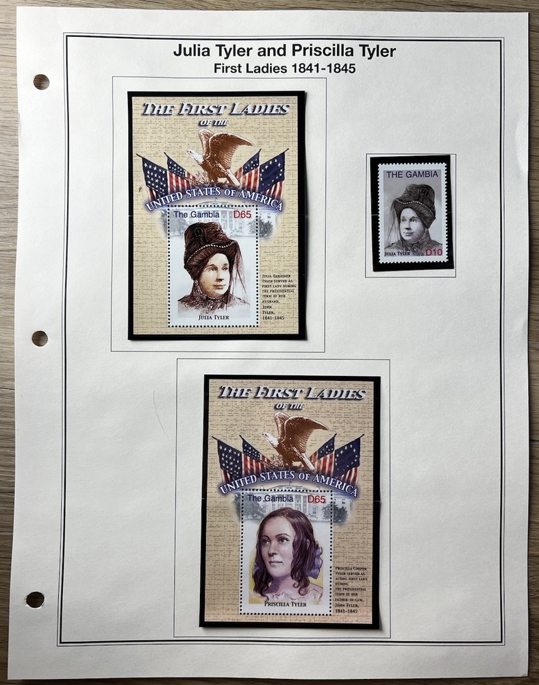 Heritage Collection American First Ladies Collection Album Inserts + 70 Stamps