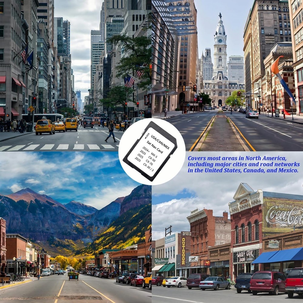 Upgraded Navigation SD Card with Latest Maps Version Compatible with 3 CX-30 CX-