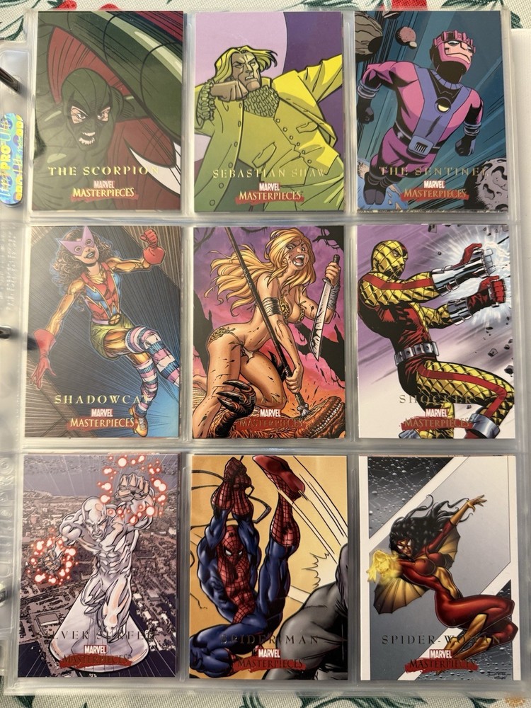 2008 MARVEL MASTERPIECES series 2 Complete Base Set 1-90 Skybox.