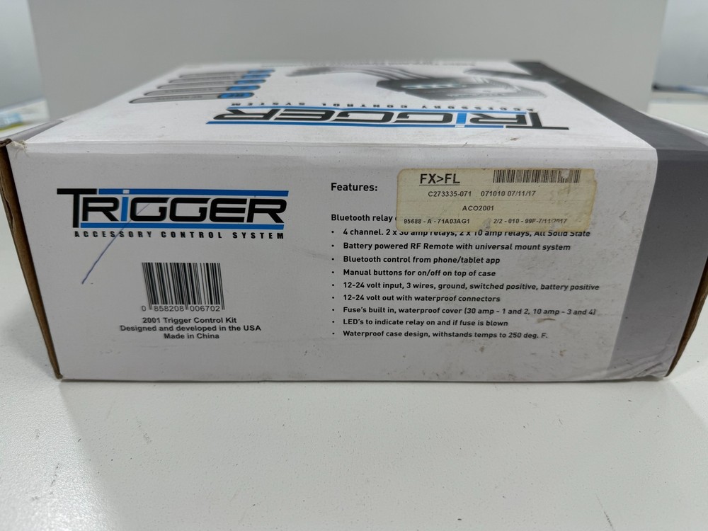 Trigger Accessory Control System (Model 2001)