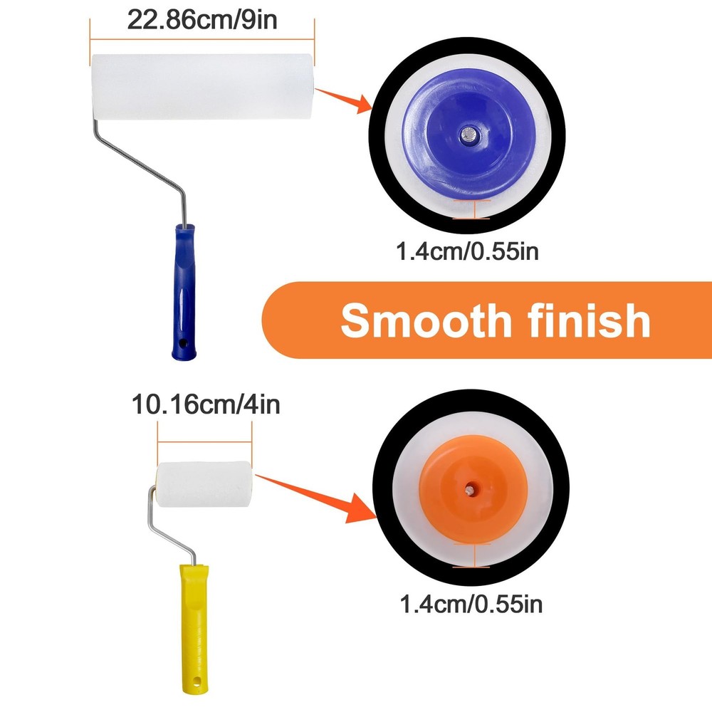 Self-Leveling Cement Tool Kit, Epoxy Floor Kit, Spiked Roller, Paint Roller, ...