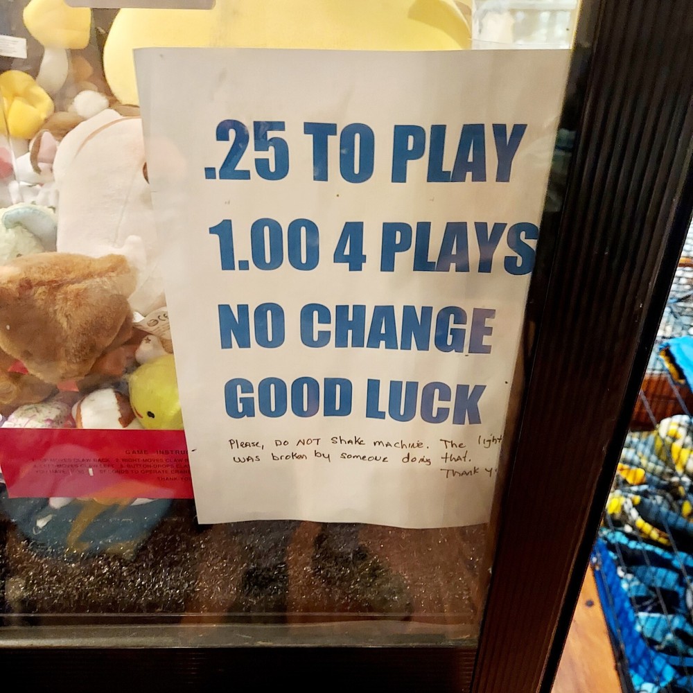 Vintage Hollywood Skill Crane Claw Machine