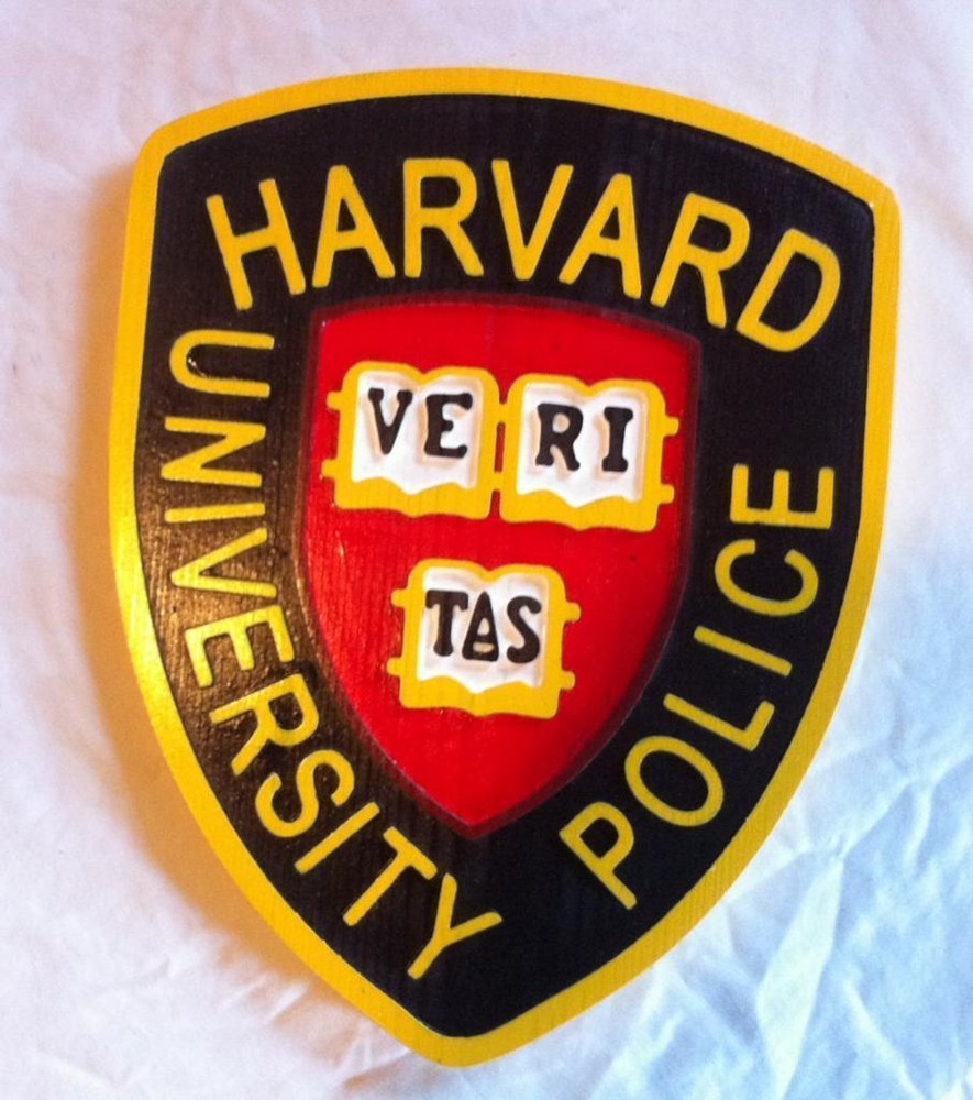 Police Harvard routed 3d wood patch plaque sign Custom